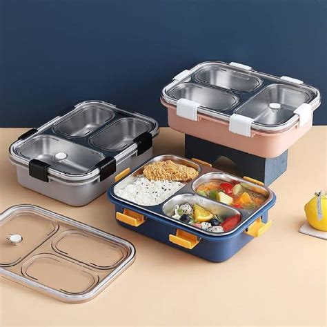 stainless steel lunch box leak proof rectangular|leakproof stainless steel lunch box.